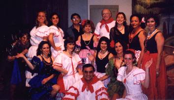 Dancers doing the La Cumbia Group